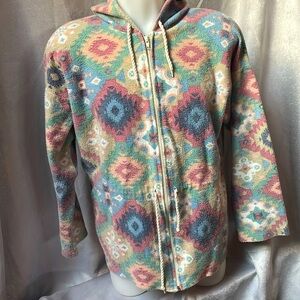 Fleece zip up hoodie. Size medium